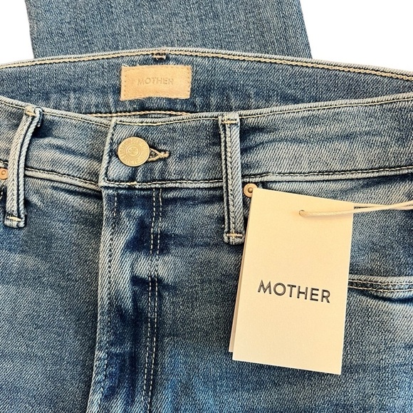 Mother - NWT The Mid Rise Dazzler Straight Ankle Fray Riding The Cliffside Sz 25 - Picture 10 of 14